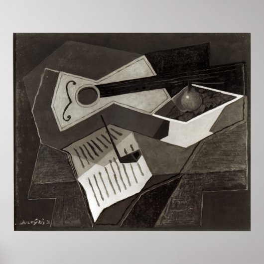 Guitar and Fruit bowl, 1926 Poster (Voorkant)