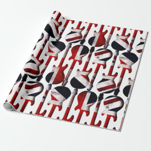 Guitar Art - Union Jack British England Vlag Cadeaupapier
