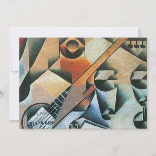 Guitar (Banjo) en Glazen, Juan Gris, kunst (Voorkant)