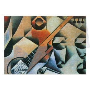 Guitar (Banjo) en Glazen, Juan Gris,  kunst