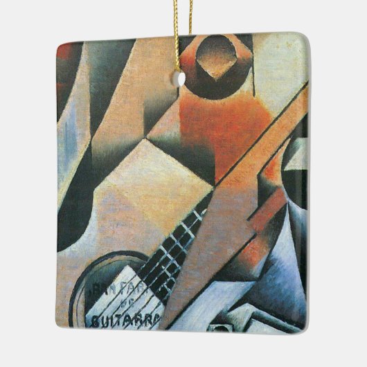 Guitar (Banjo) en Glazen, Juan Gris,  kunst Keramisch Ornament (Links)