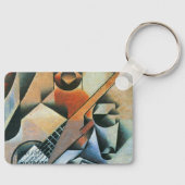 Guitar (Banjo) en Glazen, Juan Gris,  kunst Sleutelhanger (Voorkant)