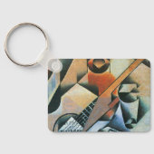 Guitar (Banjo) en Glazen, Juan Gris,  kunst Sleutelhanger (Achterkant)