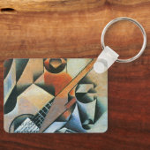 Guitar (Banjo) en Glazen, Juan Gris,  kunst Sleutelhanger (Voorkant)
