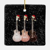 Guitar Best Pap Ever Kerstmis 2022 Ceramic Orname Keramisch Ornament (Achterkant)