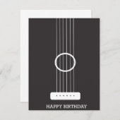 Guitar Birthday Kaart (Voorkant / Achterkant)