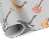 Guitar Birthday Party Cadeaupapier (Rol Hoek)