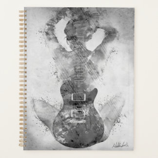 Guitar Black and White Planners