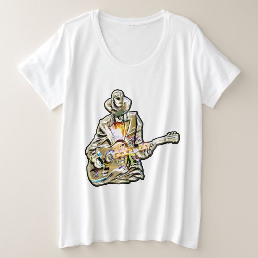 Guitar Blues Man - Ressentez-le (Design devant)