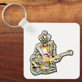 Guitar Blues Mann - Voel het je voor Sleutelhanger (Voorkant)