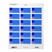 GUITAR BLUES Musical Bar Bat mitzvah Étiquette (Feuille entière)