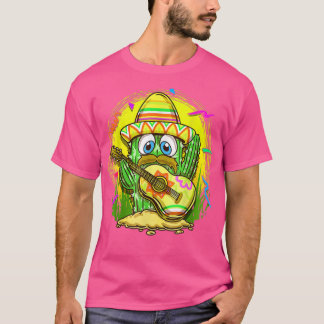 Guitar Cactus Sombrero Mustache Fiesta Cinco de Ma T-shirt