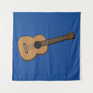 Guitar Cartoon Wandkleed