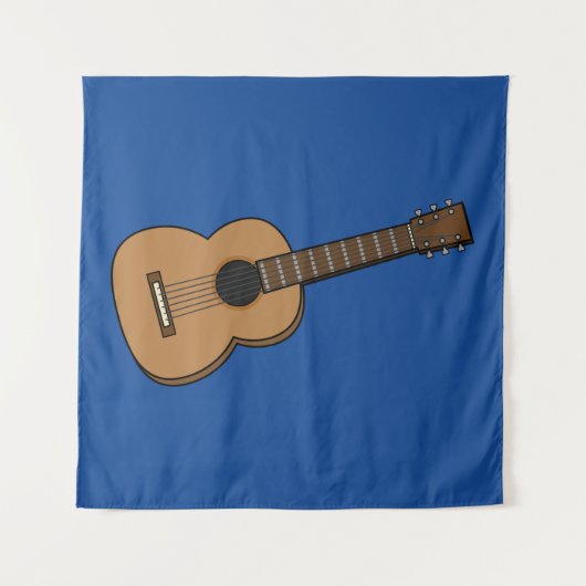 Guitar Cartoon Wandkleed (Voorkant)