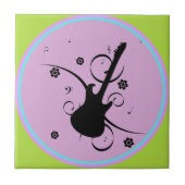 Guitar Ceramic Tegel Tegeltje (Voorkant)