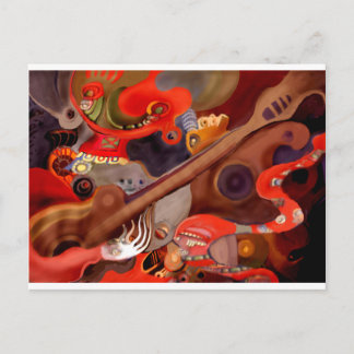 Guitar Chaman van Albruno* Briefkaart