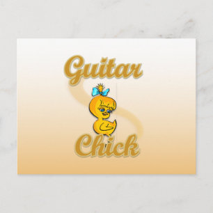 Guitar Chick Briefkaart
