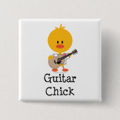 Guitar Chick Button Pin (Voorkant)