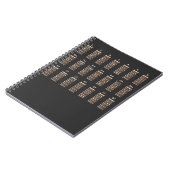 Guitar Chord Chart neemt nota van Funny Music Teac Notitieboek (Linkerzijde)