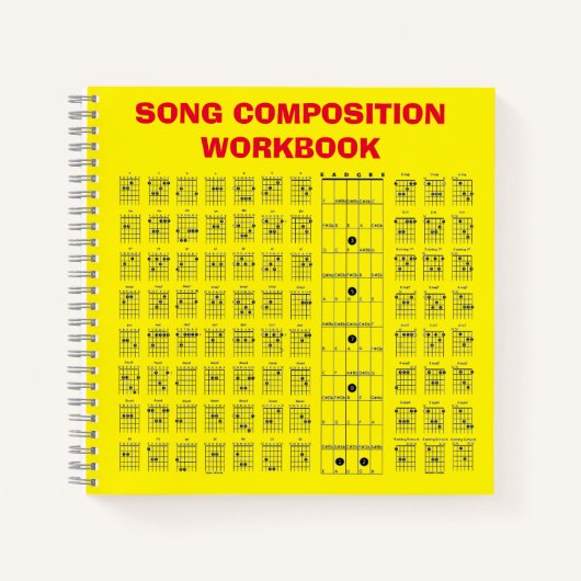 Guitar Chord Chart Notitieboek (Voorkant)