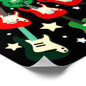 Guitar Christmas T Shirt Poster (Hoek)