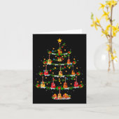 Guitar Christmas Tree Lights Musical Guitar Guitar Kaart (Gele Bloem)