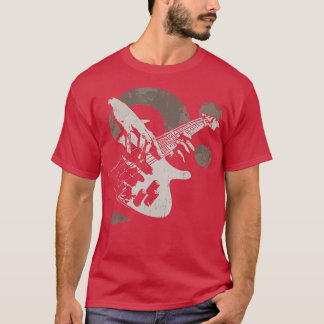  Guitar Clef Gift voor Bassige Player T-shirt