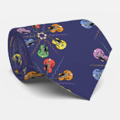 Guitar Color Wheel Stropdas (Opgerold)