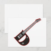 Guitar D Briefkaart (Voorkant / Achterkant)