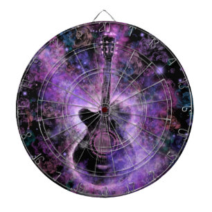 Guitar Dart Board Paars - Magic Sound Dartbord