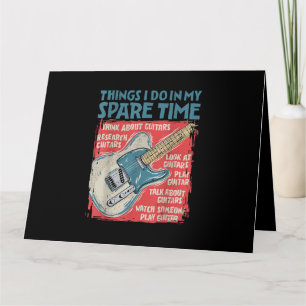 Guitar dingen die ik doe in mijn vrije tijd, grapp kaart