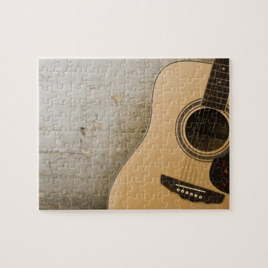 Guitar en Bricks Legpuzzel (Horizontaal)