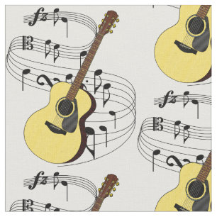 Guitar Fabric Stof