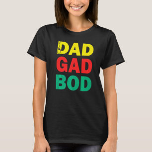 Guitar Father Figuur dad Bod Day Dadgadbod Guitari T-shirt