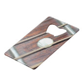 Guitar Fret Kredietkaart Flessenopener (Voorkant Gekanteld)