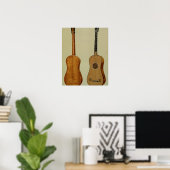 Guitar gemaakt door Antonio Stradivarius (c.1644-1 Poster (Thuiskantoor)
