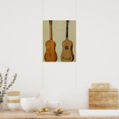 Guitar gemaakt door Antonio Stradivarius (c.1644-1 Poster (Keuken)