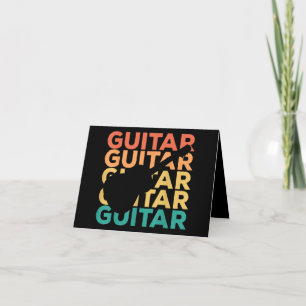 Guitar Gift Akoestische gitaristen Bedankkaart