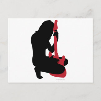Guitar Girl Briefkaart