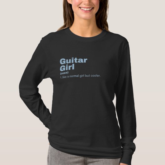 Guitar Girl - Guitar  T-shirt (Voorkant)