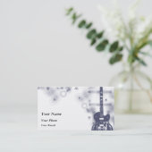 Guitar grafische Blu-profielkaart Visitekaartje (Staand voorkant)