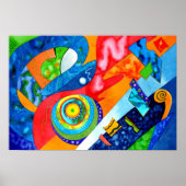 "Guitar Groove" door R.A.Brown© Poster (Voorkant)