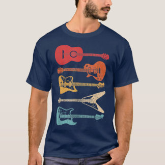 Guitar Guitar Lover Retro Style voor gitarist T-shirt
