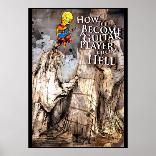 GUITAR HELL afdrukken Poster (Voorkant)