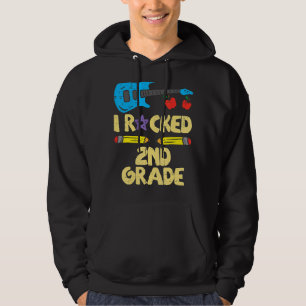 Guitar I Rocked 2nd Grade Last Day Of School Music Hoodie