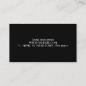 Guitar Instructor Music Instruments Visitekaartje (Achterkant)