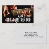 Guitar Instructor, Muziek, Instrumenten Business Visitekaartje (Voorkant / Achterkant)