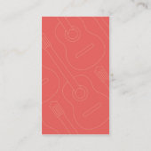 Guitar Instructor Visitekaartje (Achterkant)