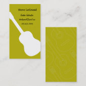 Guitar Instructor Visitekaartje (Voorkant / Achterkant)