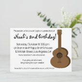 Guitar Invitation Kaart (Staand voorkant)